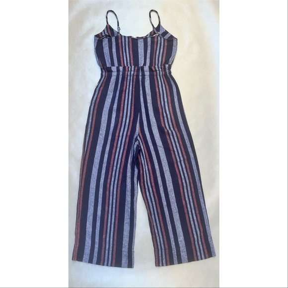 Splendid Linen Blend Striped Jumpsuit - Picture 2 of 3
